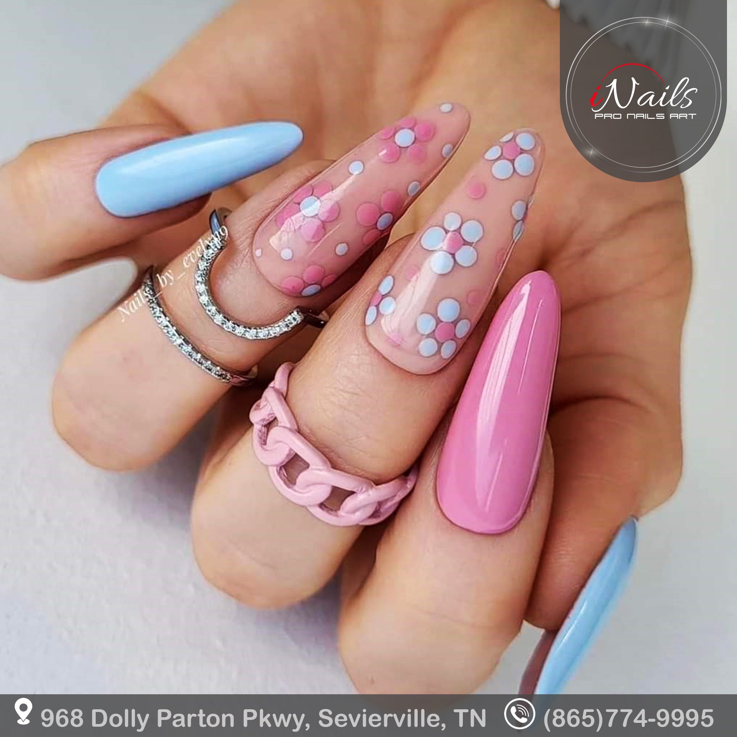 Spring nails inails Sevierville jhdds